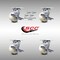 Service Caster 4 Inch Stainless Steel Nylon Caster Set with Roll Bearings and Brake/Swivel Lock SCC-SS30S420-NYR-TLB-BSL-4 - alternate 3